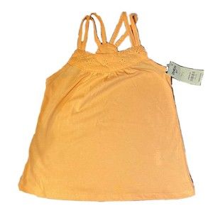 NWT OshKosh B’Gosh Girl's Peach Eyelet Strap Peach Tank Top Size 5